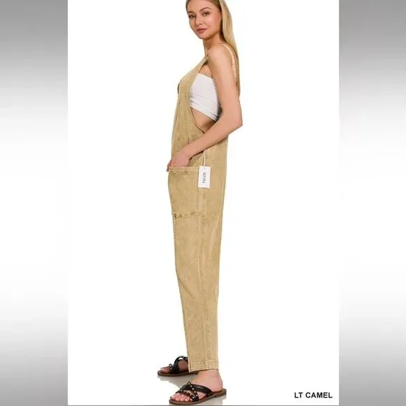 Zenana Denim Overalls NEW - Picture 3 of 9